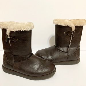 AIRWALK SZ 6.5 M BROWN MID CALF LINED WOMEN BOOTS